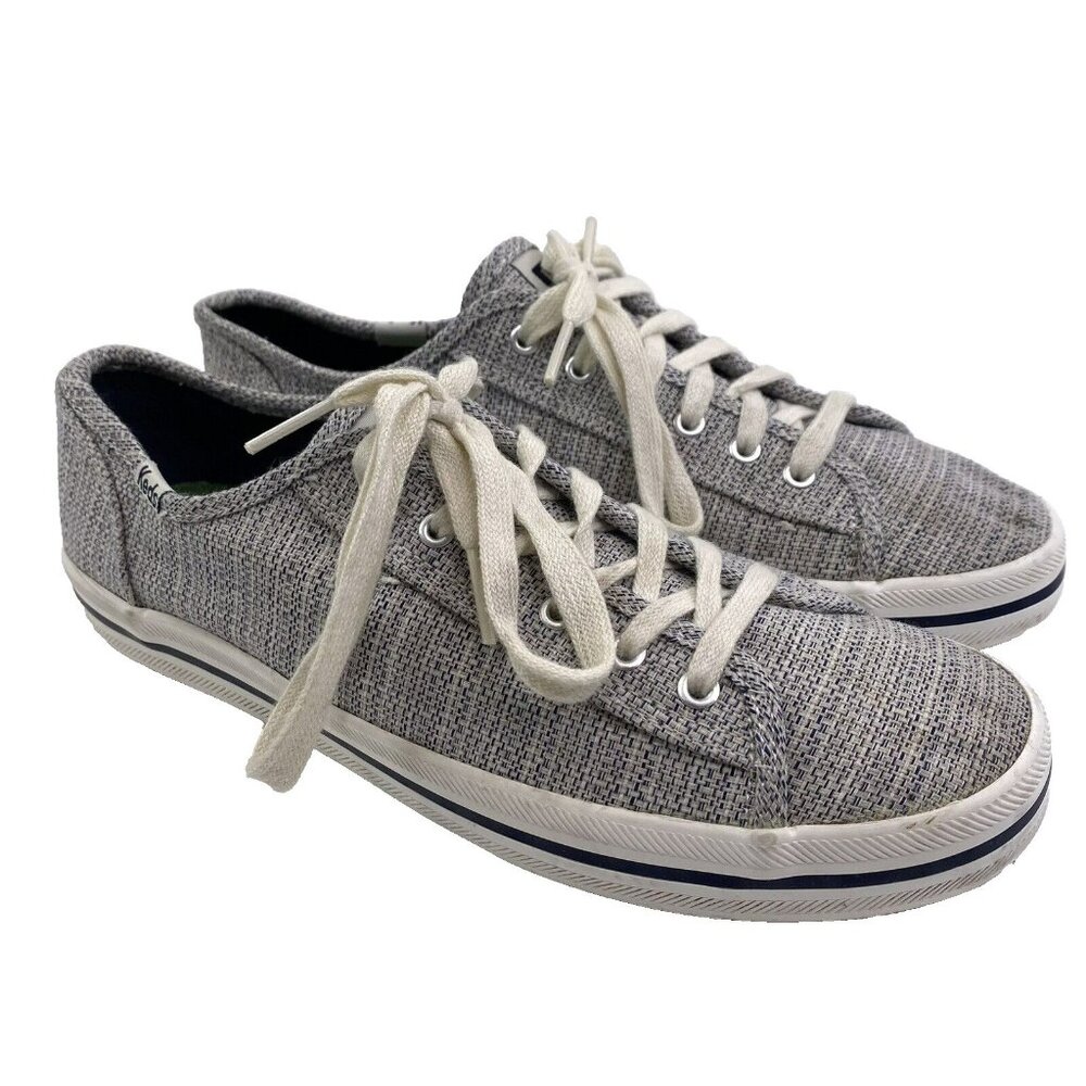 Keds Shoes Womens US Size 7.5 Kickstart Woven Gray Sneakers Lace Up
